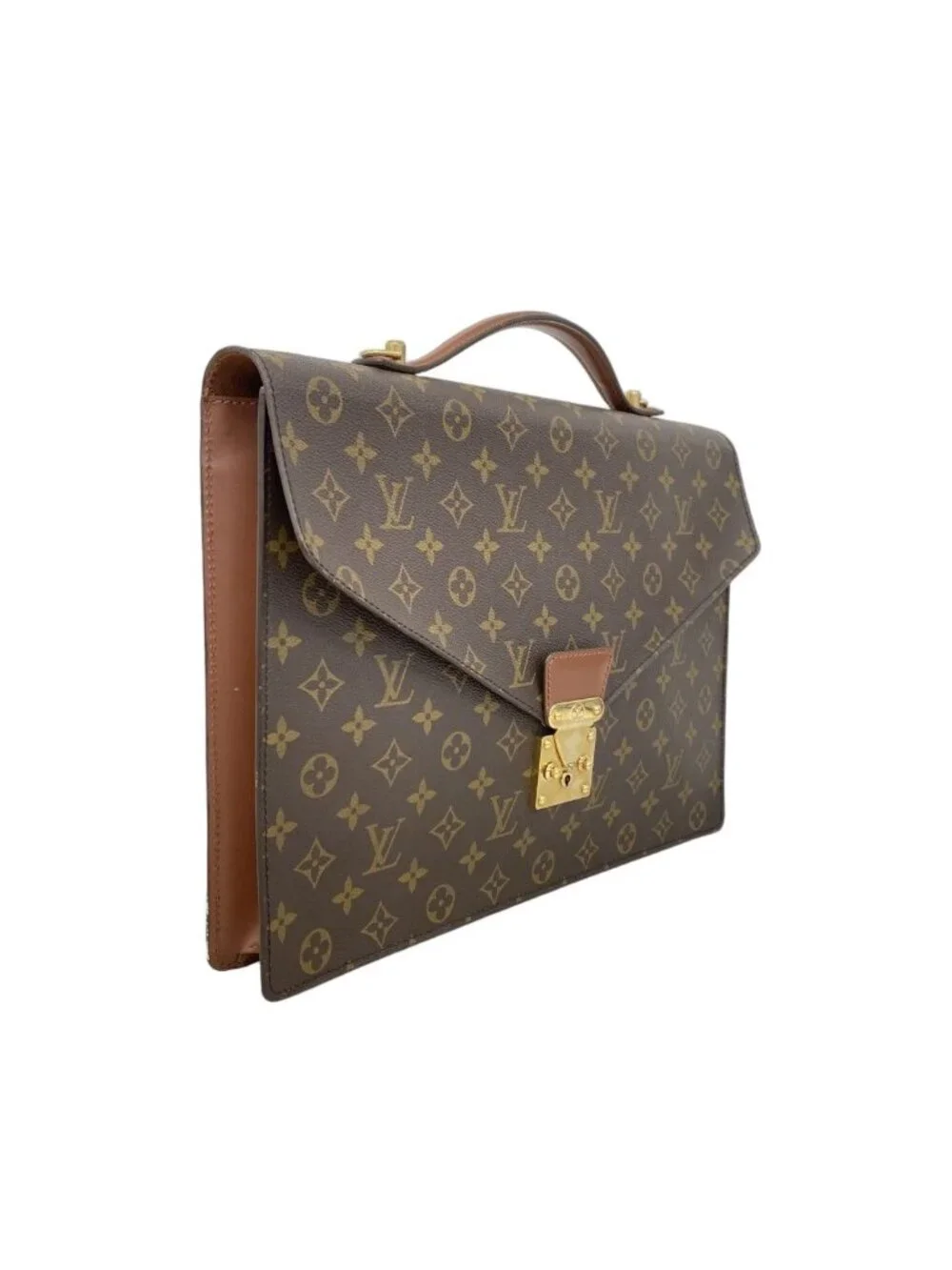 Louis Vuitton Business Bag Monogram Porte Documents Bandouliere Brown